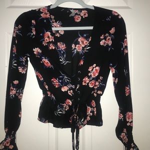 h&m floral blouse